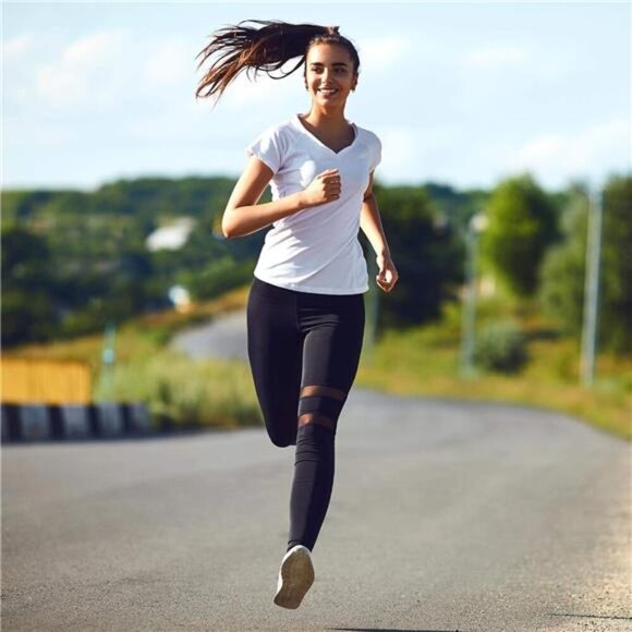 Workout Shirts for Women, Moisture Wicking Quick Dry Active Athletic Women's Gym - Picture 6 of 7